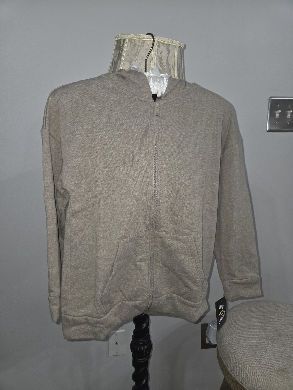 art class Neutral Taupe Full-Zip Hoodie